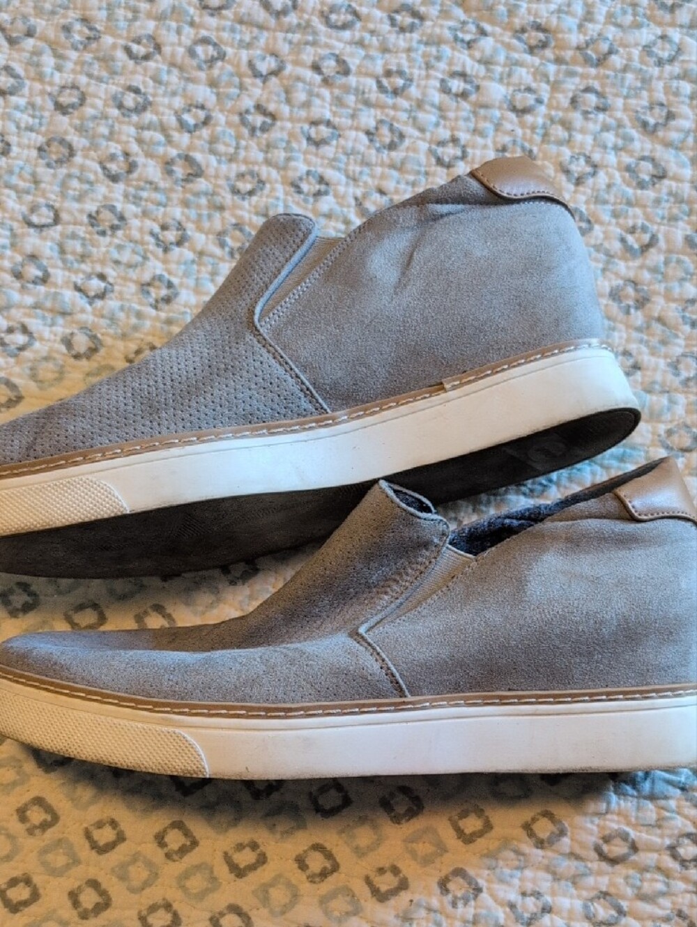 Dr. Scholl's Women's Light Gray Slip-On Suede Casual Loafers - Picture 5 of 5